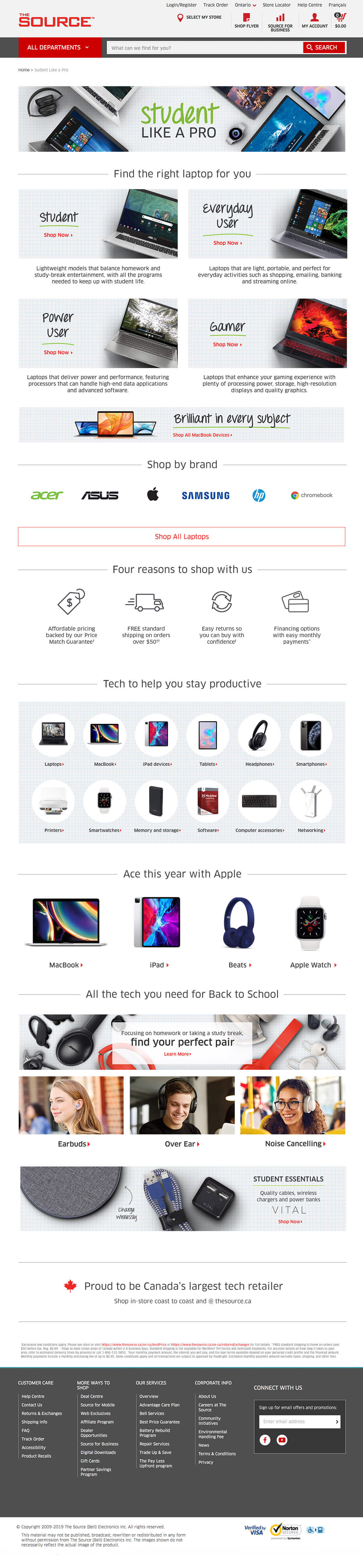 Back-to-School Landing Page Design